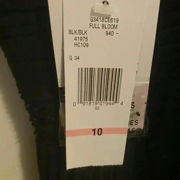 🖤”Jones New York” 100% Silk Black Midi Formal Beaded and Pleated Dress Size 10 - Picture 12 of 17